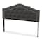 Baxton Studio Edith Modern Dark Grey Queen Size Headboard 142-7782 - alternate 1